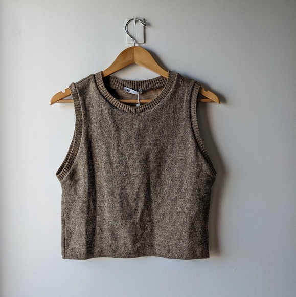 Zara Camel sweater vest - Picture 7 of 7